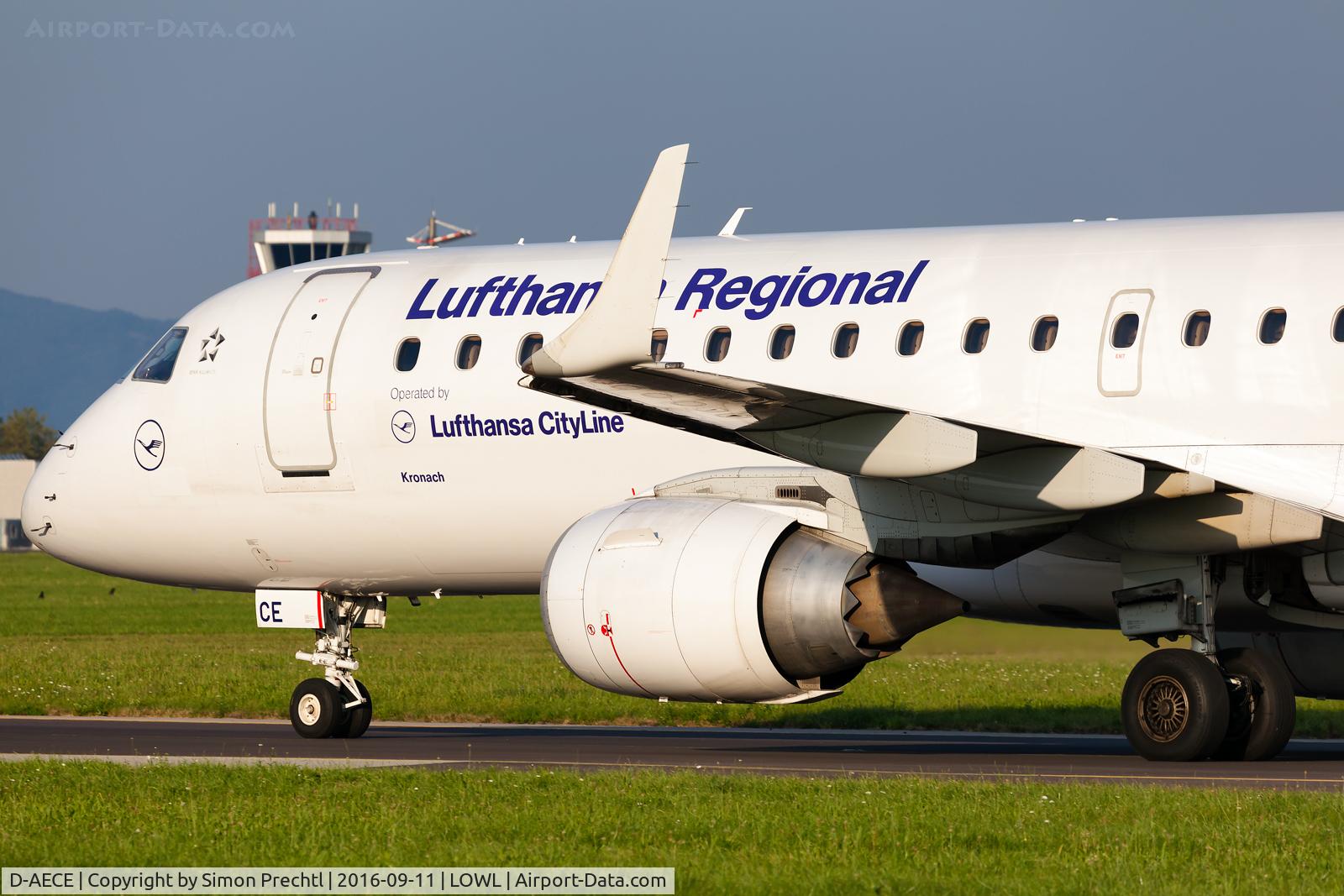 D-AECE, 2010 Embraer 190LR (ERJ-190-100LR) C/N 19000341, D-AECE @ Linz Airport