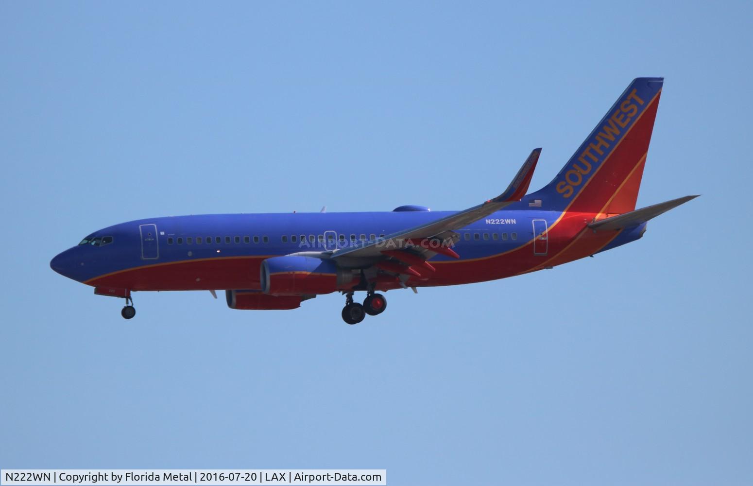 N222WN, 2005 Boeing 737-7H4 C/N 34290, Southwest