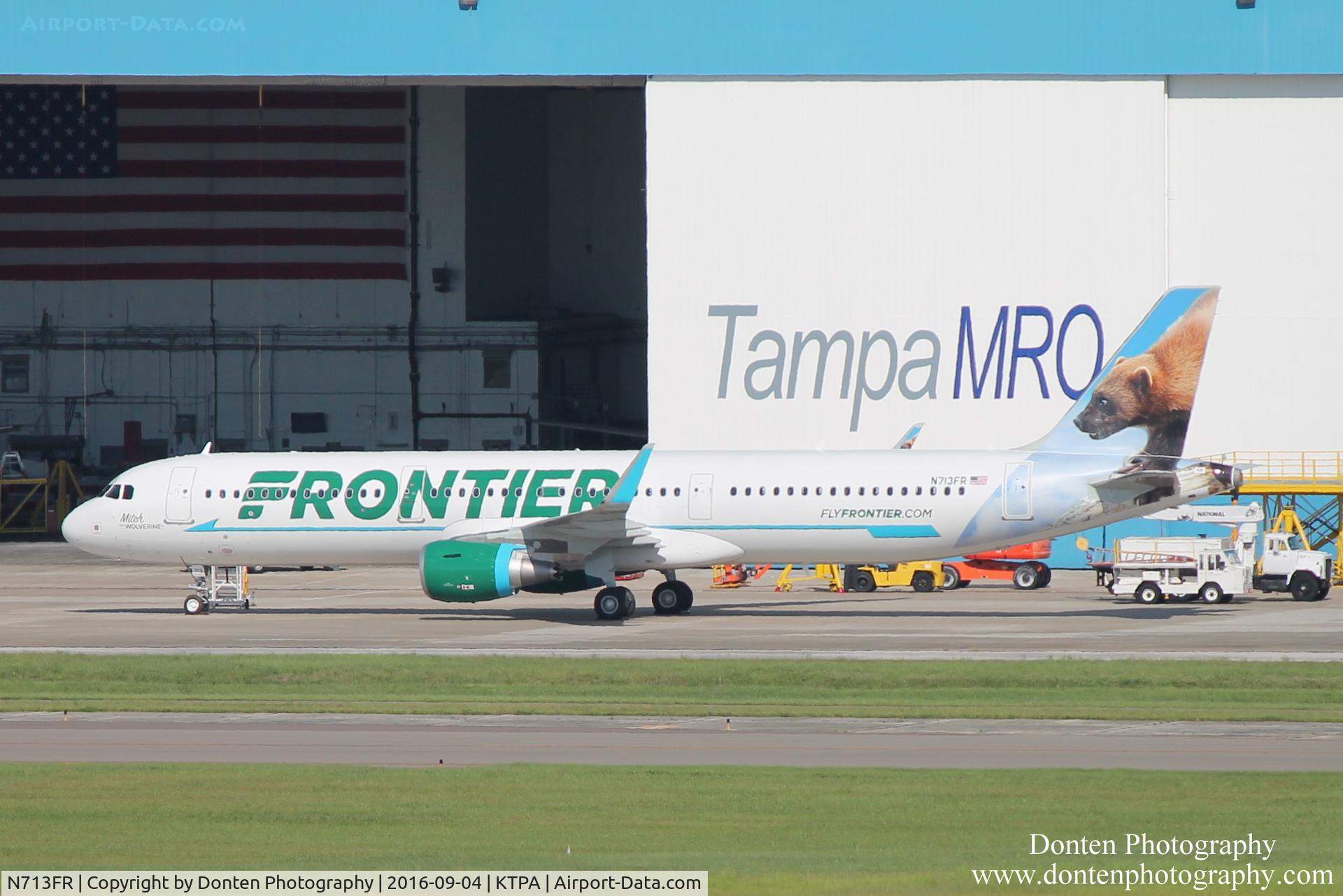 N713FR, 2016 Airbus A321-211 C/N 7286, Frontier Airbus A321 (N713FR) 