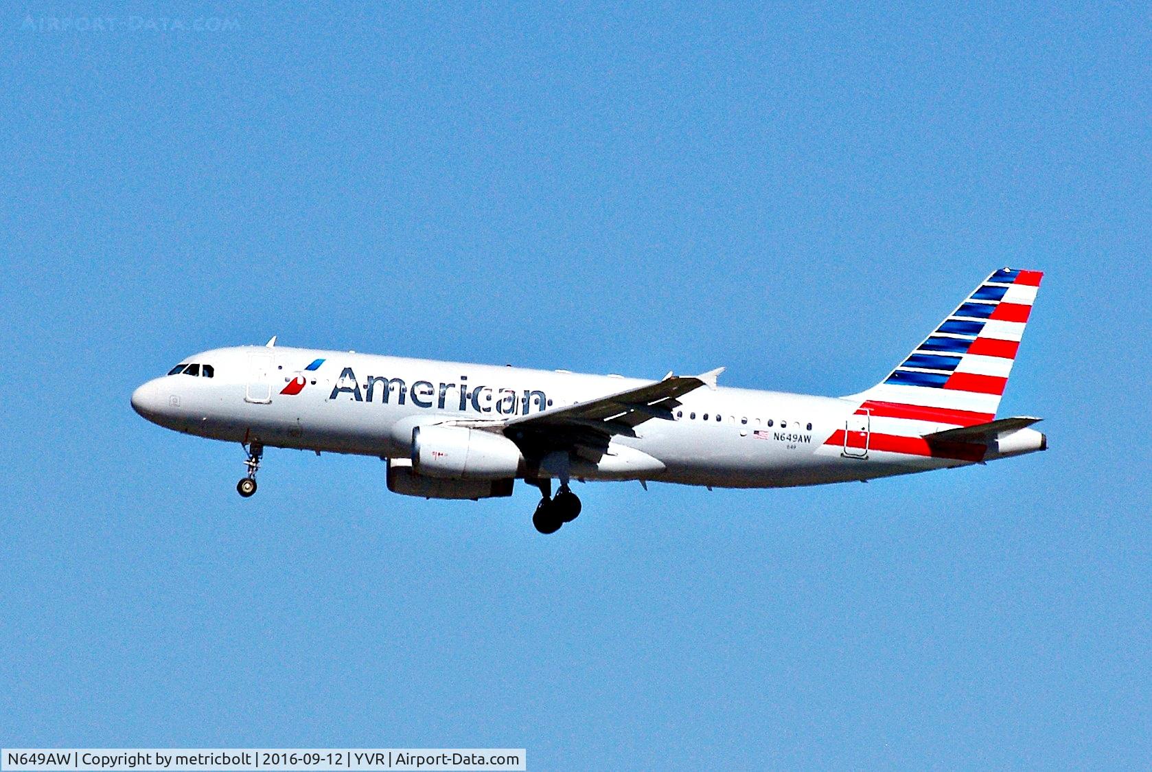 N649AW, 1998 Airbus A320-232 C/N 803, AA506 from Phoenix
