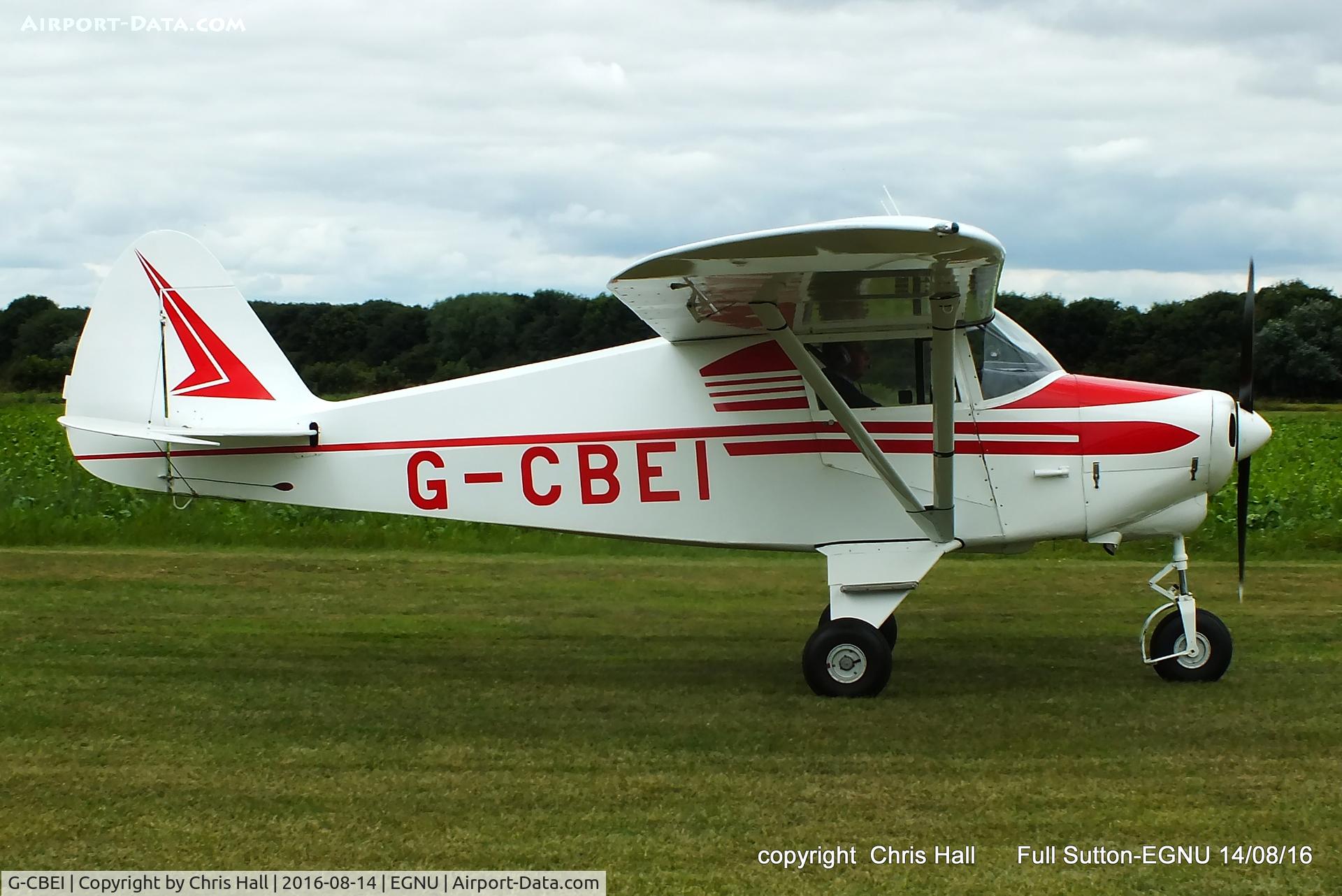 G-CBEI, 1961 Piper PA-22-108 Colt Colt C/N 22-9136, at the LAA Vale of York Strut fly-in, Full Sutton