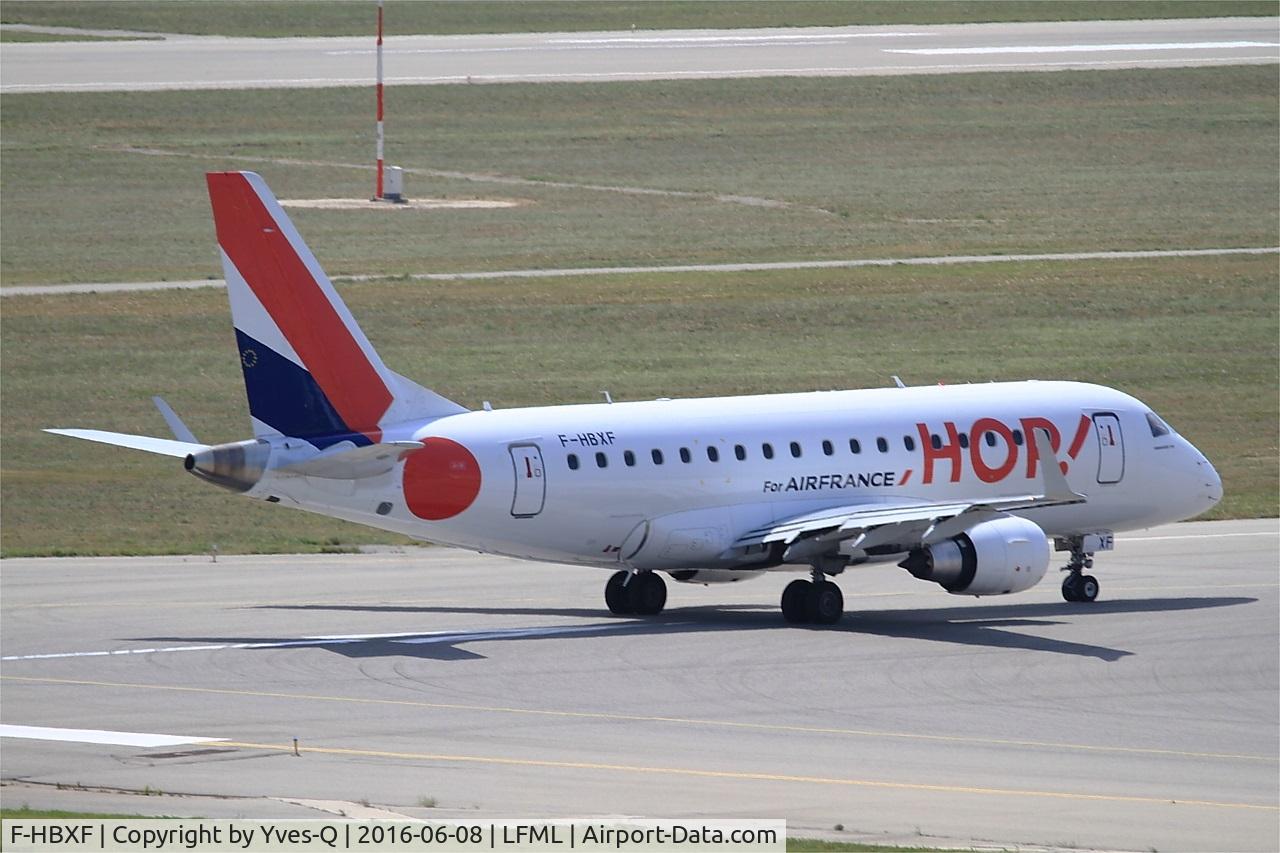 F-HBXF, 2009 Embraer 170ST (ERJ-170-100ST) C/N 17000292, Embraer ERJ-170-100ST 170ST, Ready to take off rwy 31R, Marseille-Provence Airport (LFML-MRS)