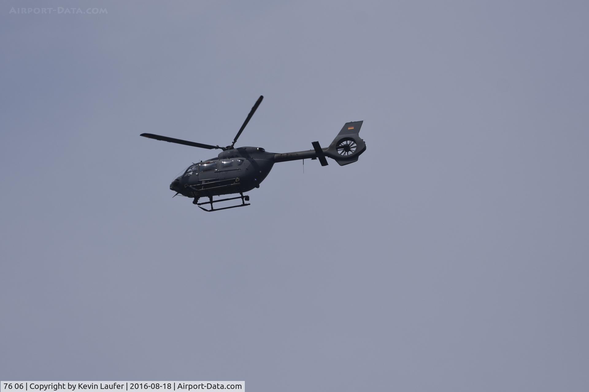 76 06, 2016 Airbus Helicopters H-145M (BK-117D-2) C/N 20068, Über Günzburg in Richtung Laupheim. (Near Gunzburg heading towards Laupheim. Admin)