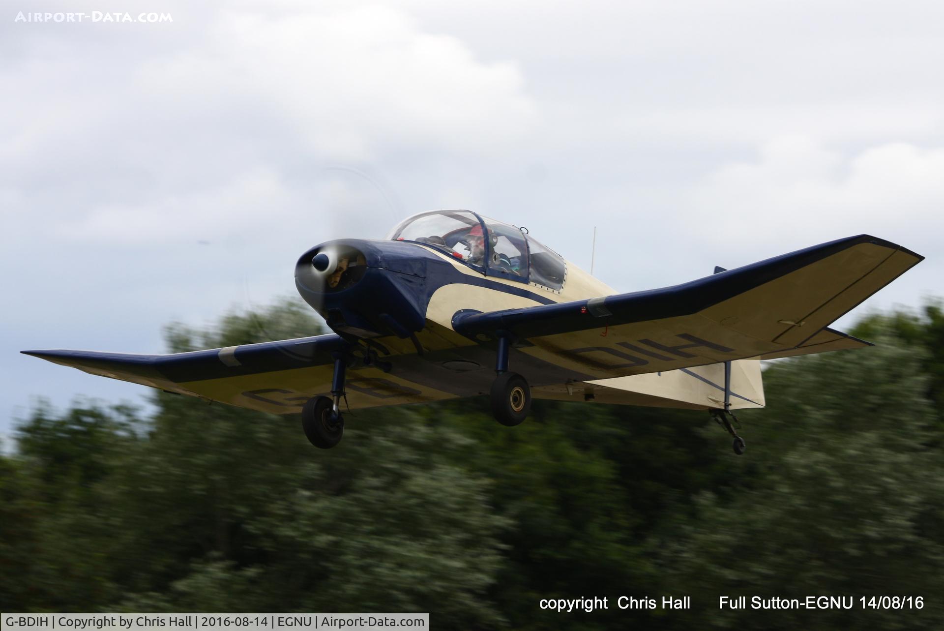G-BDIH, 1958 SAN Jodel D-117 Grand Tourisme C/N 812, at the LAA Vale of York Strut fly-in, Full Sutton