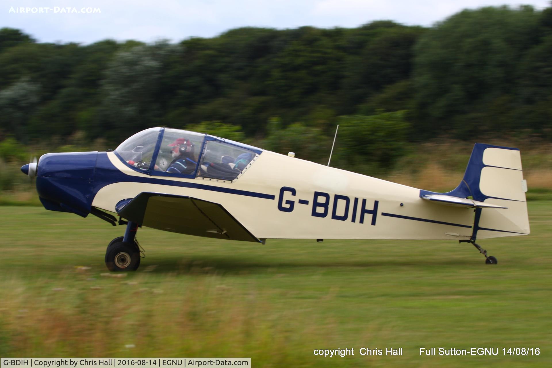 G-BDIH, 1958 SAN Jodel D-117 Grand Tourisme C/N 812, at the LAA Vale of York Strut fly-in, Full Sutton