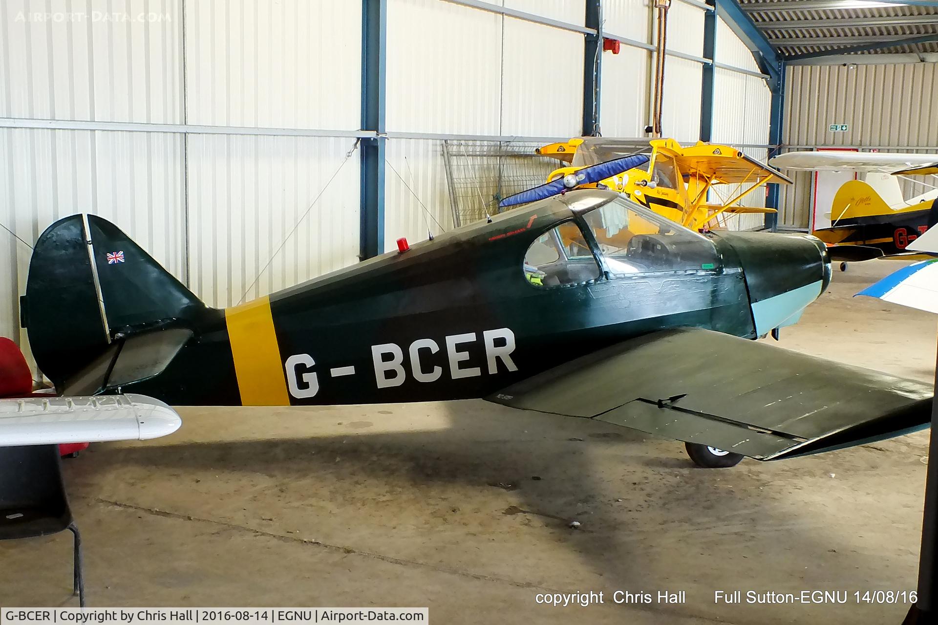 G-BCER, 1952 Gardan GY-201 Minicab C/N 8, at the LAA Vale of York Strut fly-in, Full Sutton