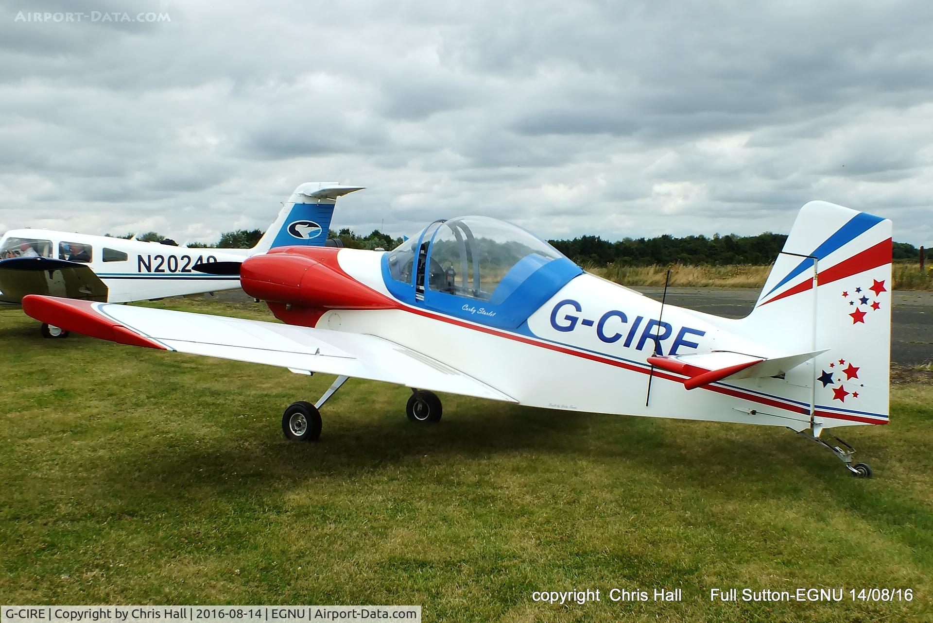 G-CIRE, 2015 Corby CJ-1 Starlet C/N LAA 134-14806, at the LAA Vale of York Strut fly-in, Full Sutton