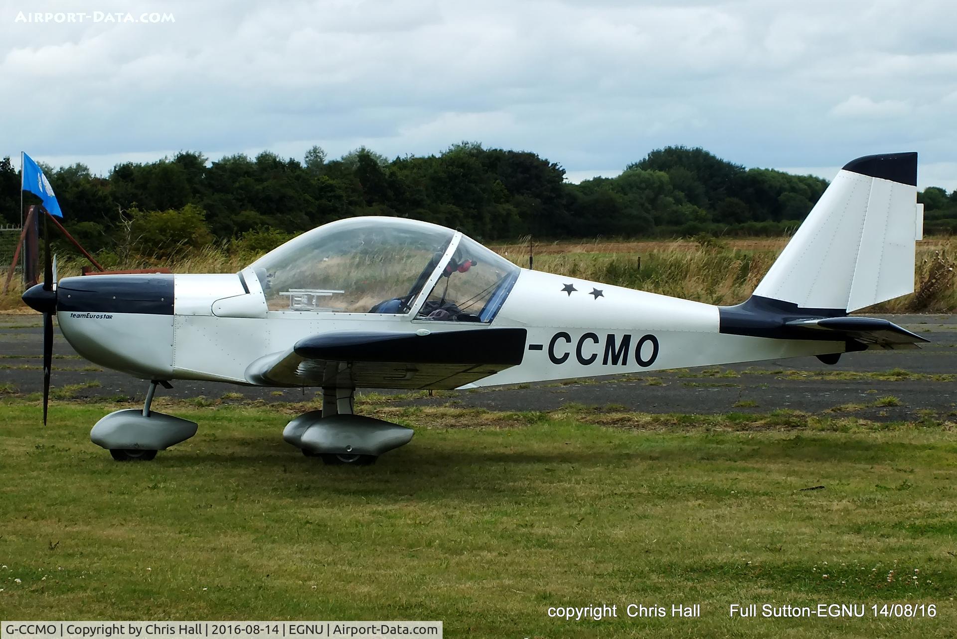 G-CCMO, 2003 Aerotechnik EV-97A Eurostar C/N PFA 315-14155, at the LAA Vale of York Strut fly-in, Full Sutton
