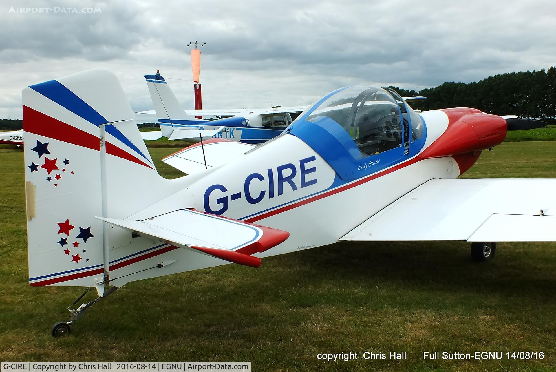 G-CIRE, 2015 Corby CJ-1 Starlet C/N LAA 134-14806, at the LAA Vale of York Strut fly-in, Full Sutton