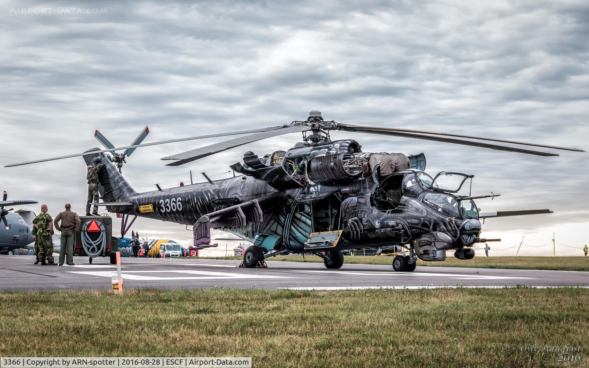 3366, Mil Mi-35 Hind E C/N 203366, Guest at Malmen Air Base when the Swedish Air Force was celebrating 90 years with an air show for two days.
