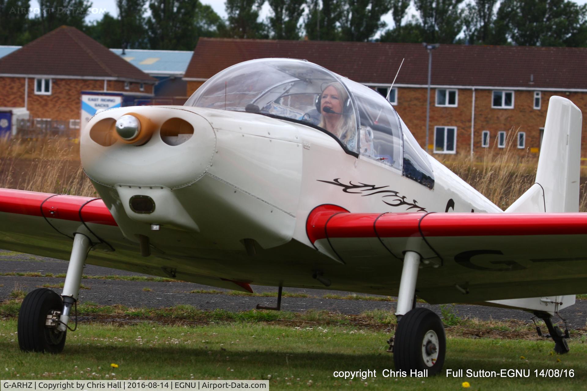 G-ARHZ, 1961 Rollason Druine D-62 Condor C/N PFA 247, at the LAA Vale of York Strut fly-in, Full Sutton