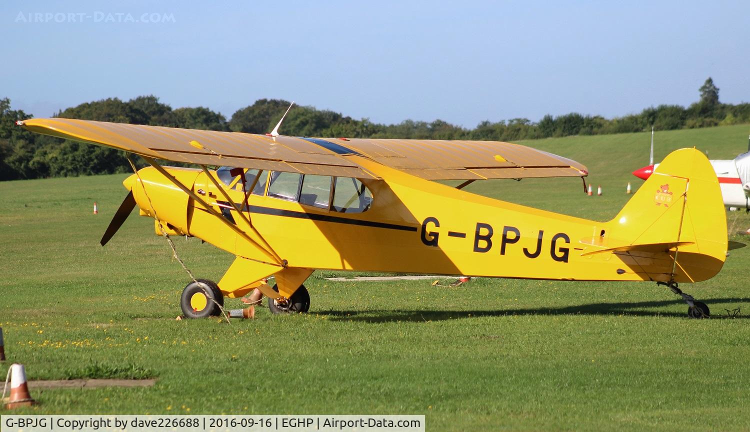 G-BPJG, 1965 Piper PA-18-150 Super Cub C/N 18-8350, G-BPJG Piper PA-18-150 at the Auster Fly in, Popham EGHP