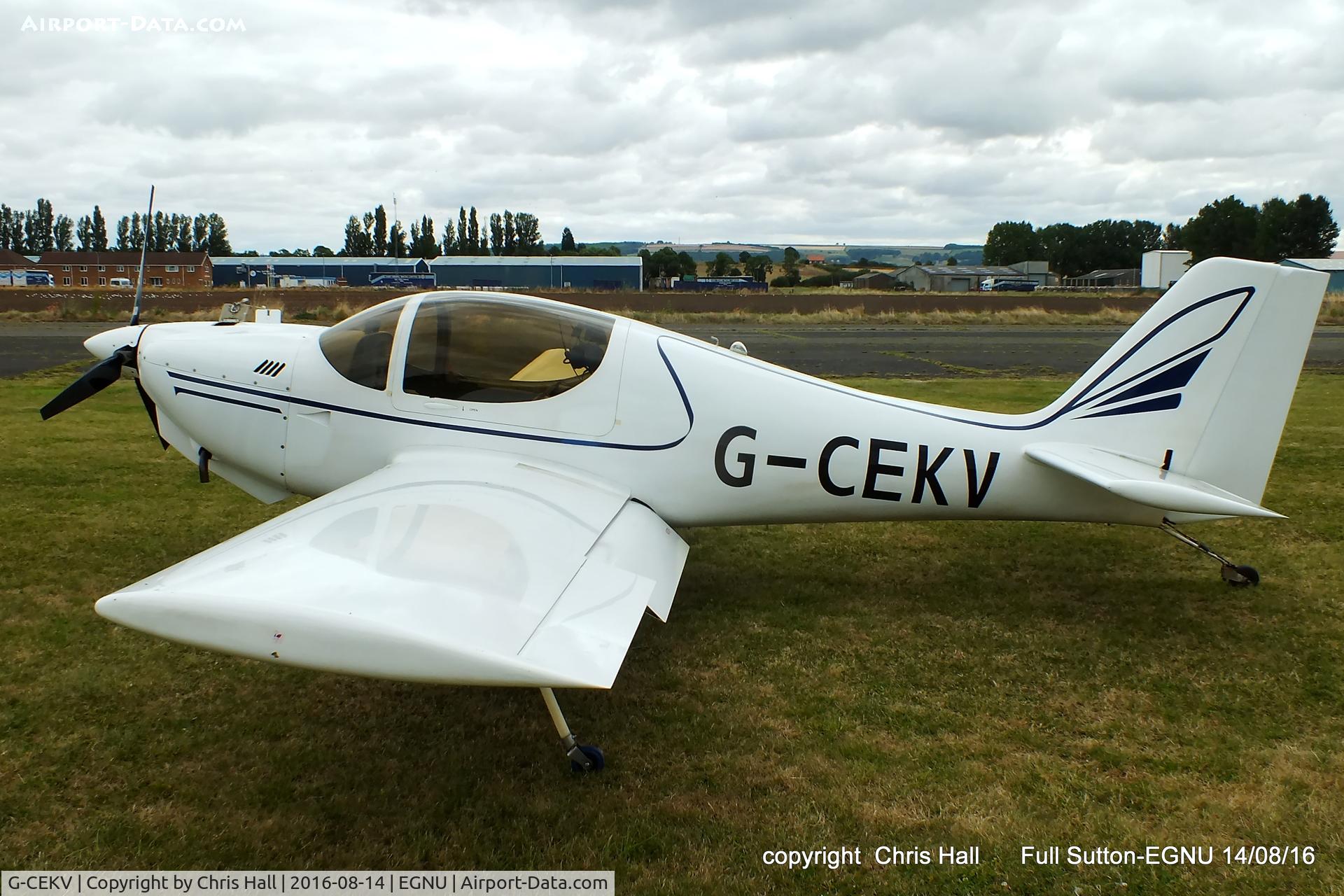 G-CEKV, 2007 Europa Monowheel C/N PFA 247-12493, at the LAA Vale of York Strut fly-in, Full Sutton
