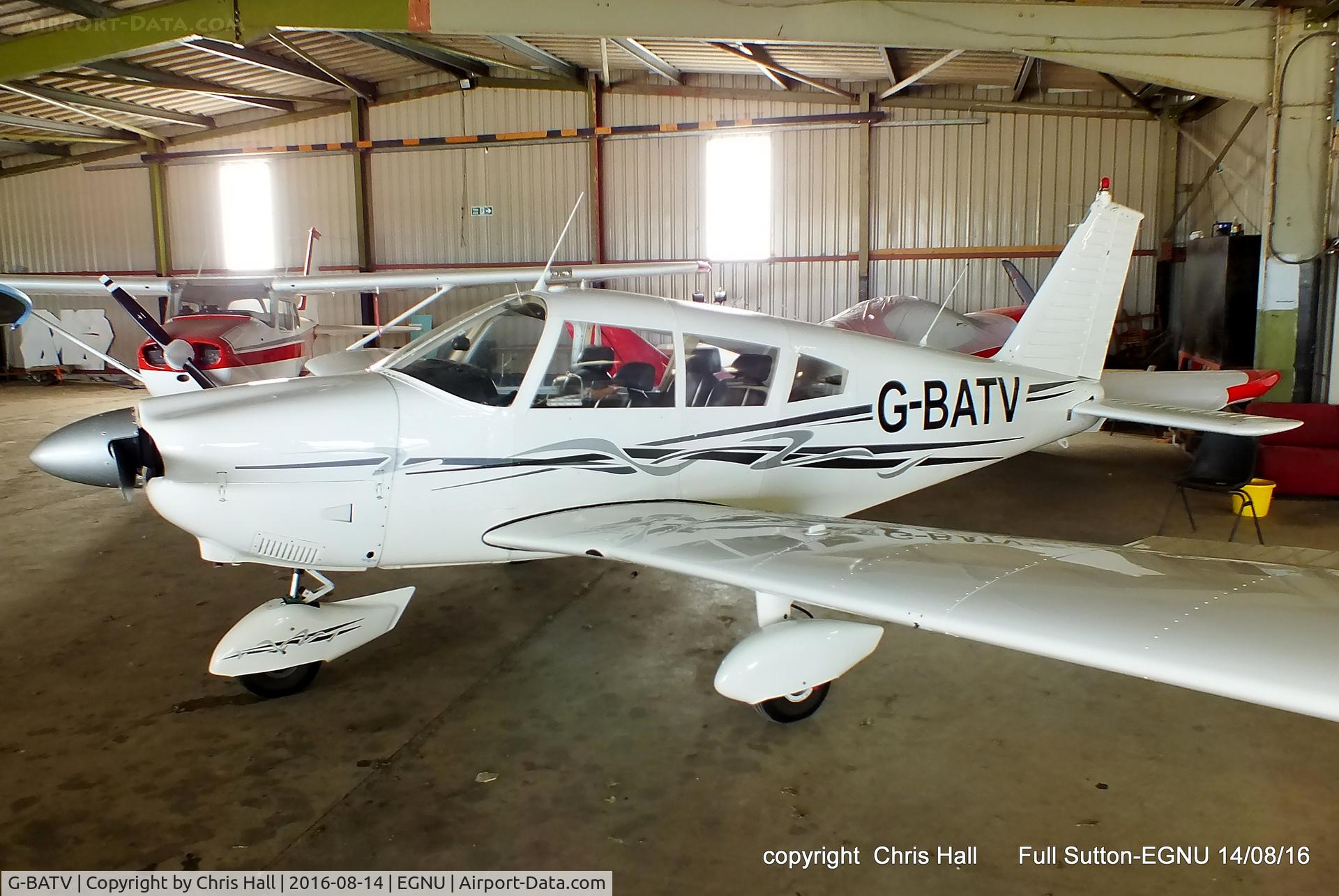 G-BATV, 1971 Piper PA-28-180 Cherokee C/N 28-7105022, at the LAA Vale of York Strut fly-in, Full Sutton