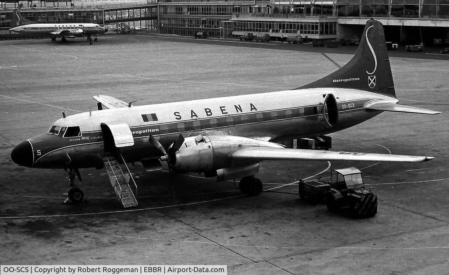 OO-SCS, 1955 Convair CV-440-12 (CV-580) C/N 374, SABENA.MID 1960's.