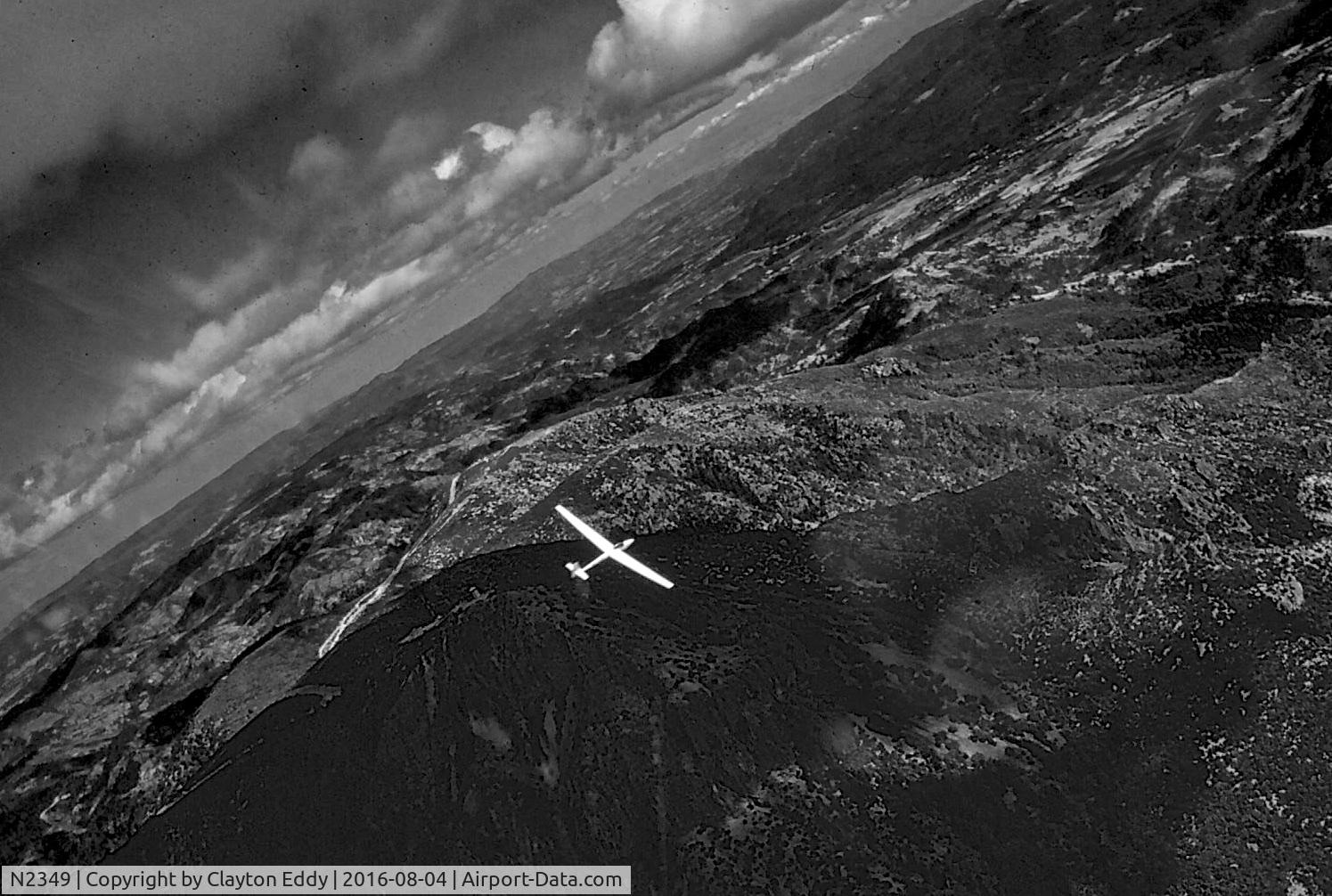 N2349, 1969 Glasflugel STANDARD LIBELLE C/N 58, N2349 over Calistoga area.