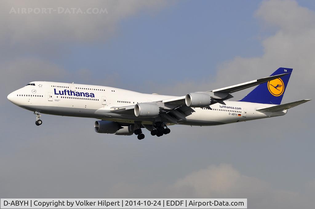 D-ABYH, 2013 Boeing 747-830 C/N 37832, at fra