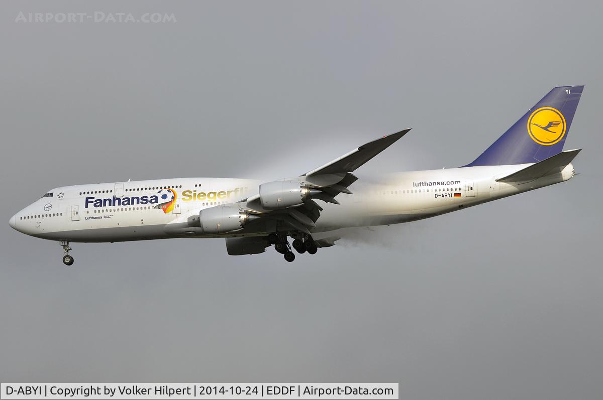 D-ABYI, 2013 Boeing 747-830 C/N 37833, at fra