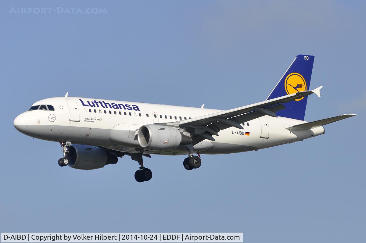 D-AIBD, 2010 Airbus A319-112 C/N 4455, at fra
