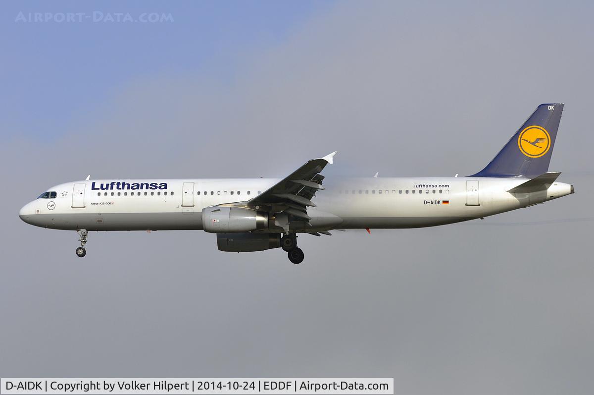 D-AIDK, 2011 Airbus A321-231 C/N 4819, at fra