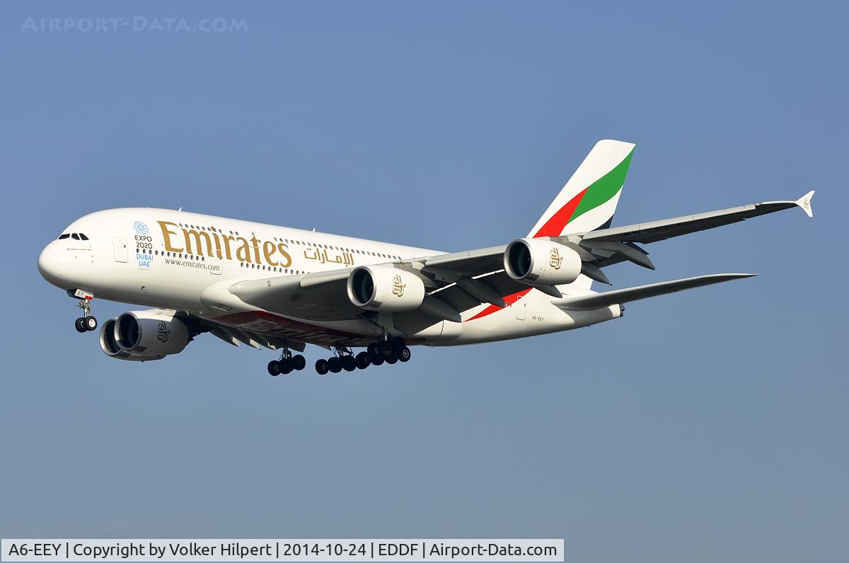 A6-EEY, 2014 Airbus A380-861 C/N 157, at fra