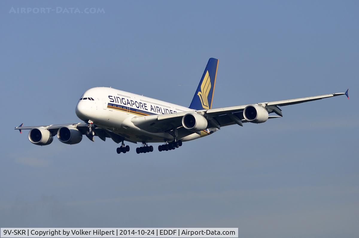 9V-SKR, 2011 Airbus A380-841 C/N 082, at fra