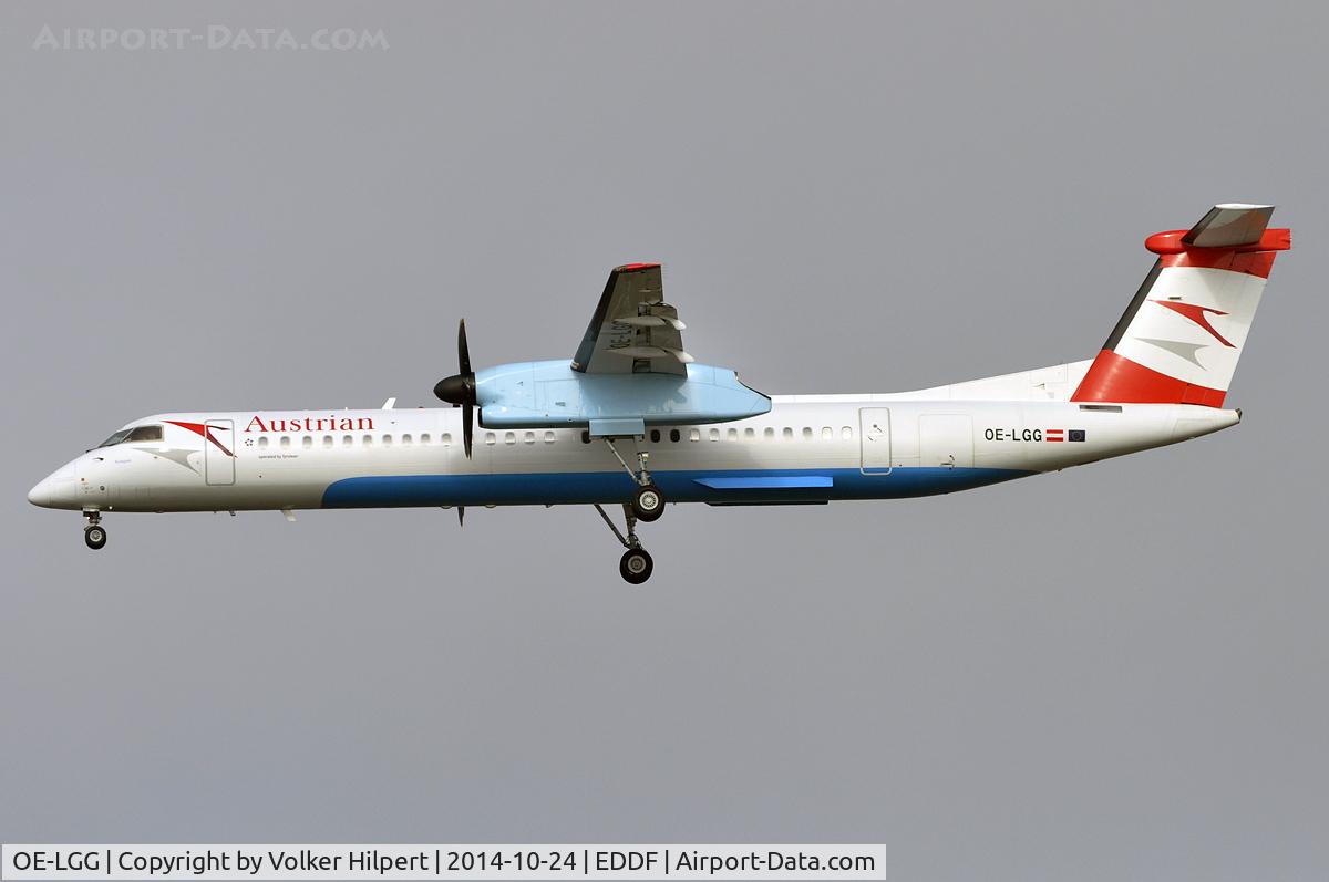 OE-LGG, 2002 De Havilland Canada DHC-8-402Q Dash 8 C/N 4074, at fra