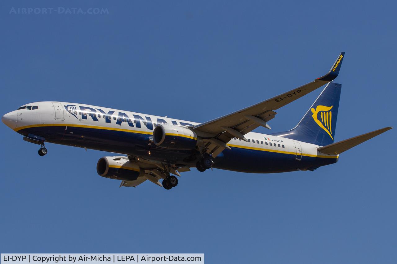 EI-DYP, 2008 Boeing 737-8AS C/N 37515, Ryanair