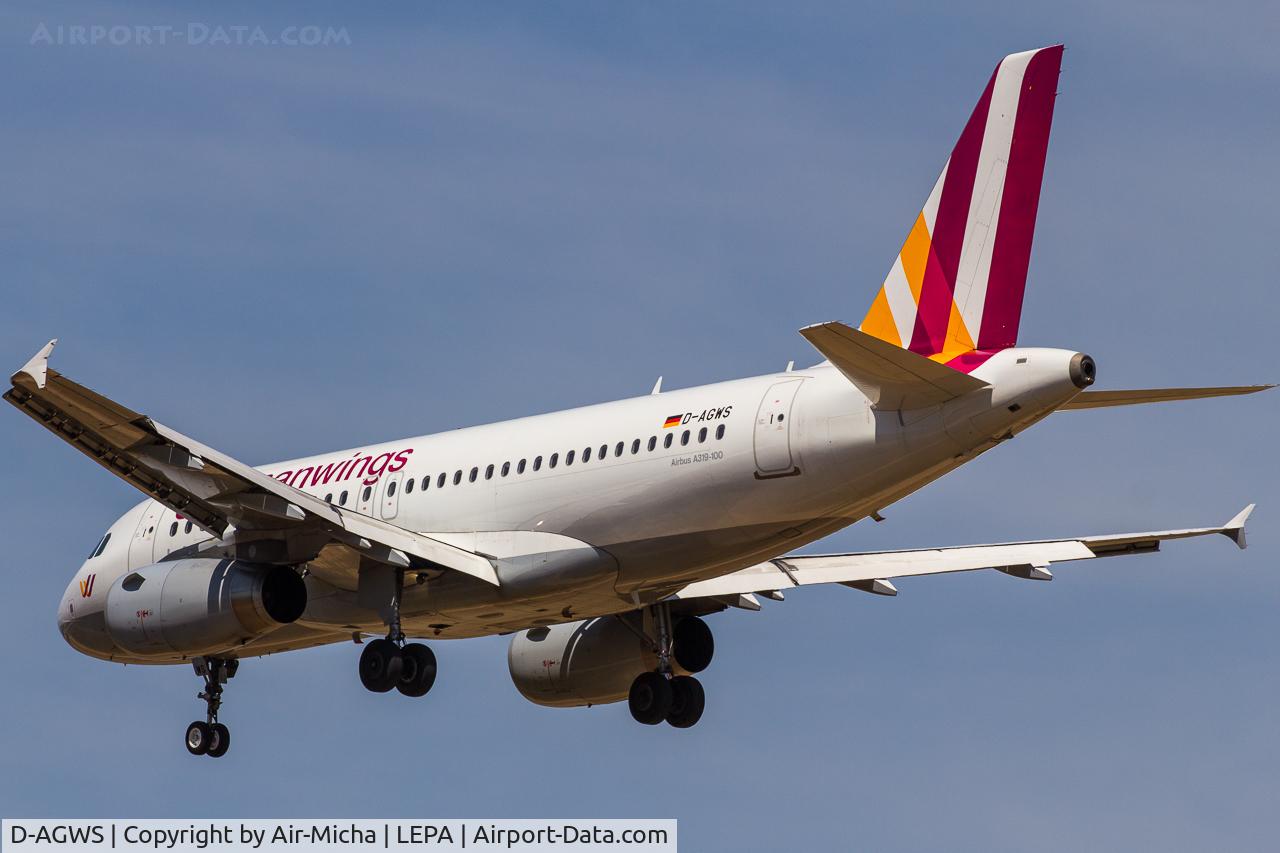 D-AGWS, 2012 Airbus A319-132 C/N 4998, Germanwings