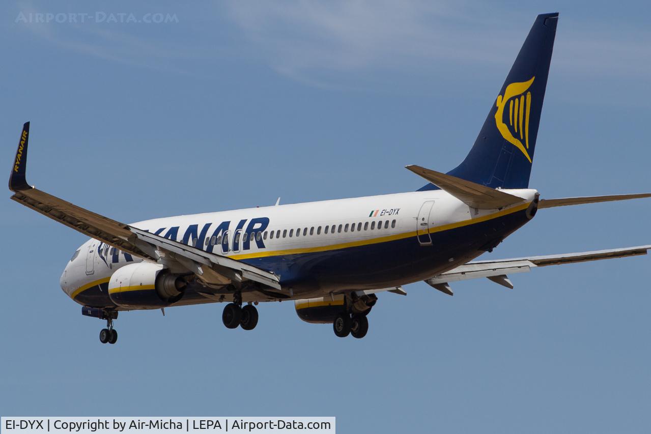 EI-DYX, 2008 Boeing 737-8AS C/N 37517, Ryanair