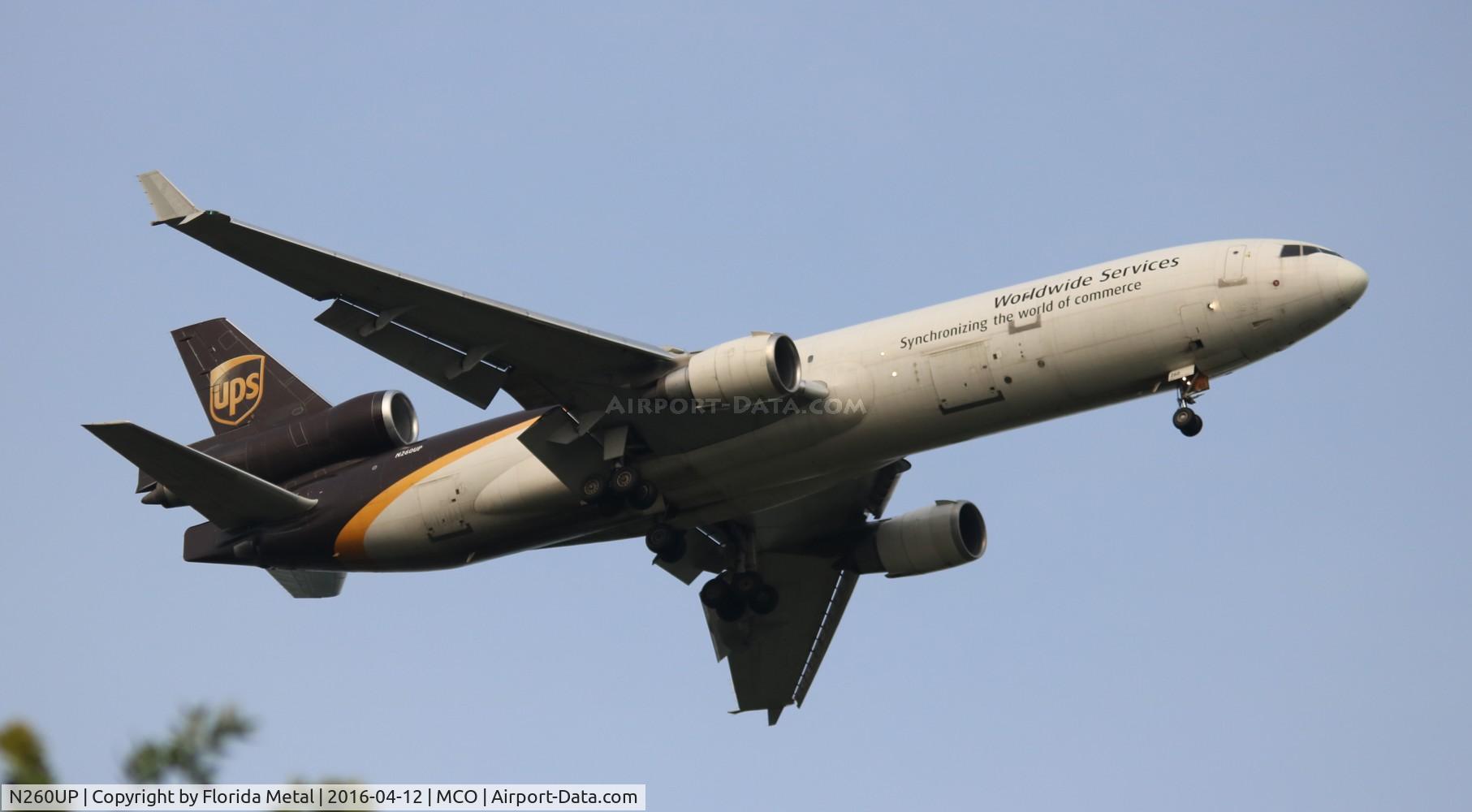 N260UP, 1992 McDonnell Douglas MD-11F C/N 48418, UPS MD-11