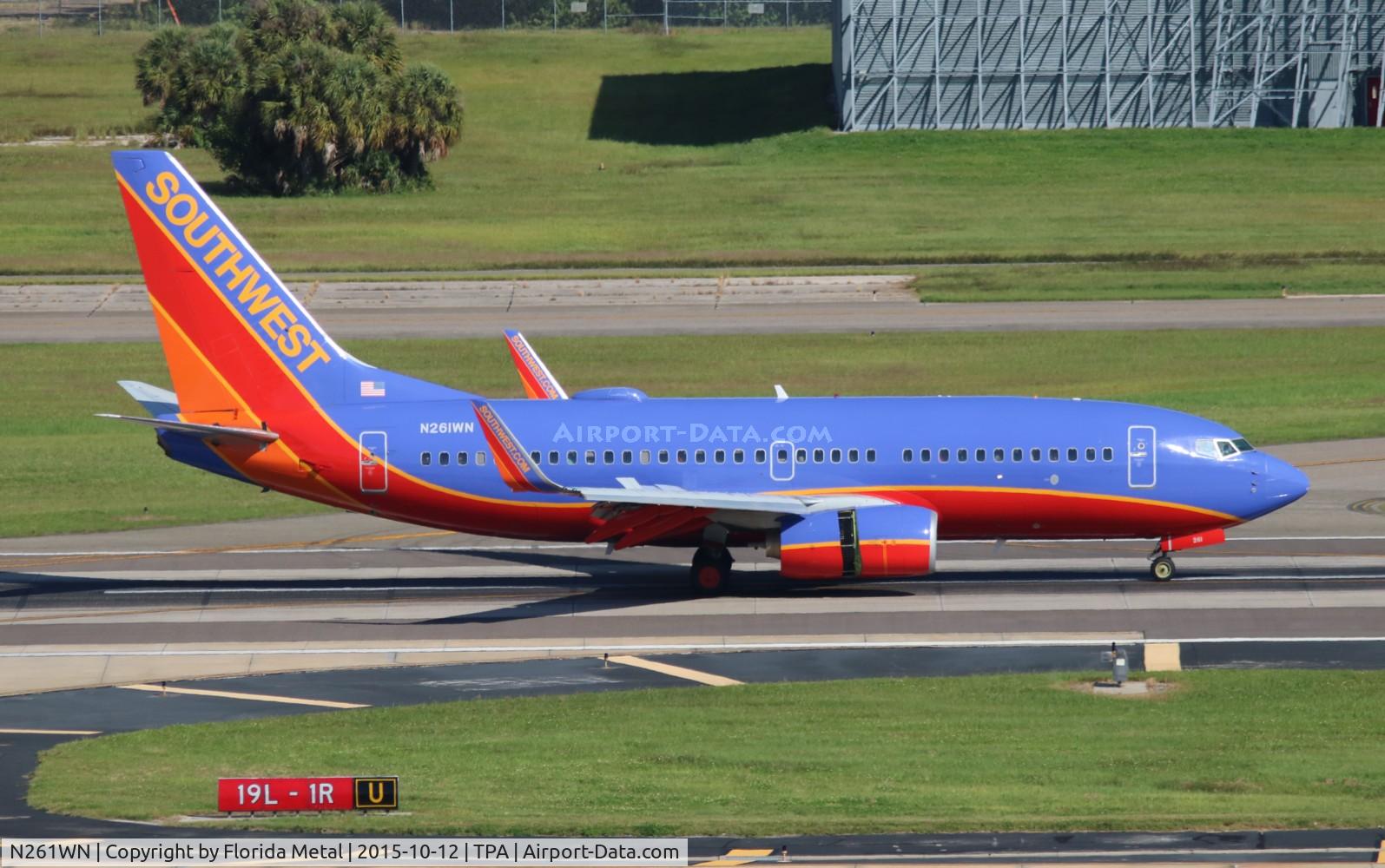 N261WN, 2006 Boeing 737-7H4 C/N 32517, Southwest
