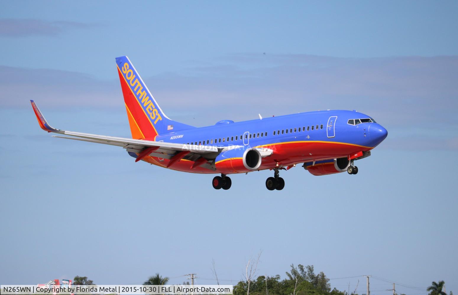 N265WN, 2007 Boeing 737-7H4 C/N 32522, Southwest