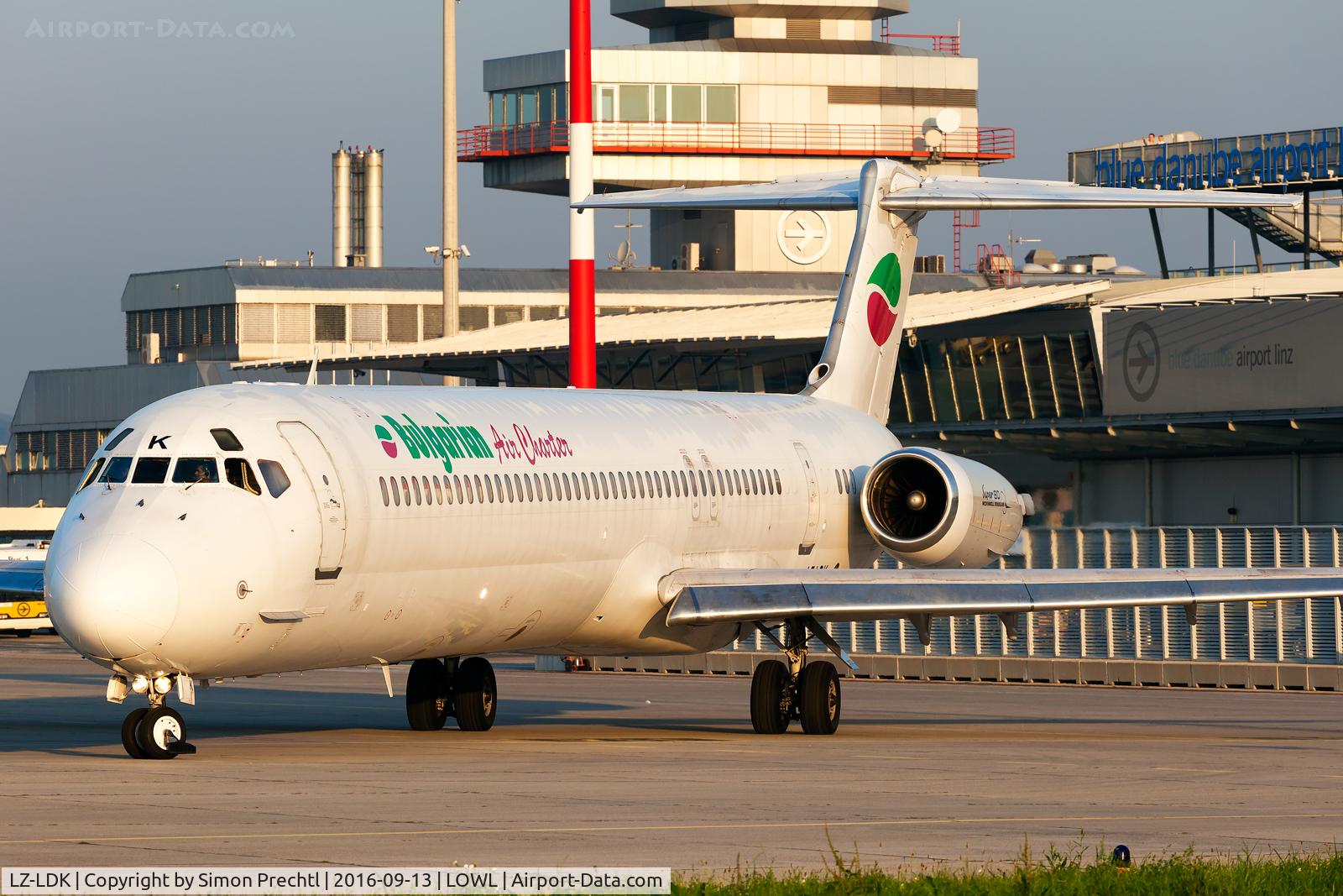 LZ-LDK, 1987 McDonnell Douglas MD-82 (DC-9-82) C/N 49432/1378, LZ-LDK @ Linz Airport
