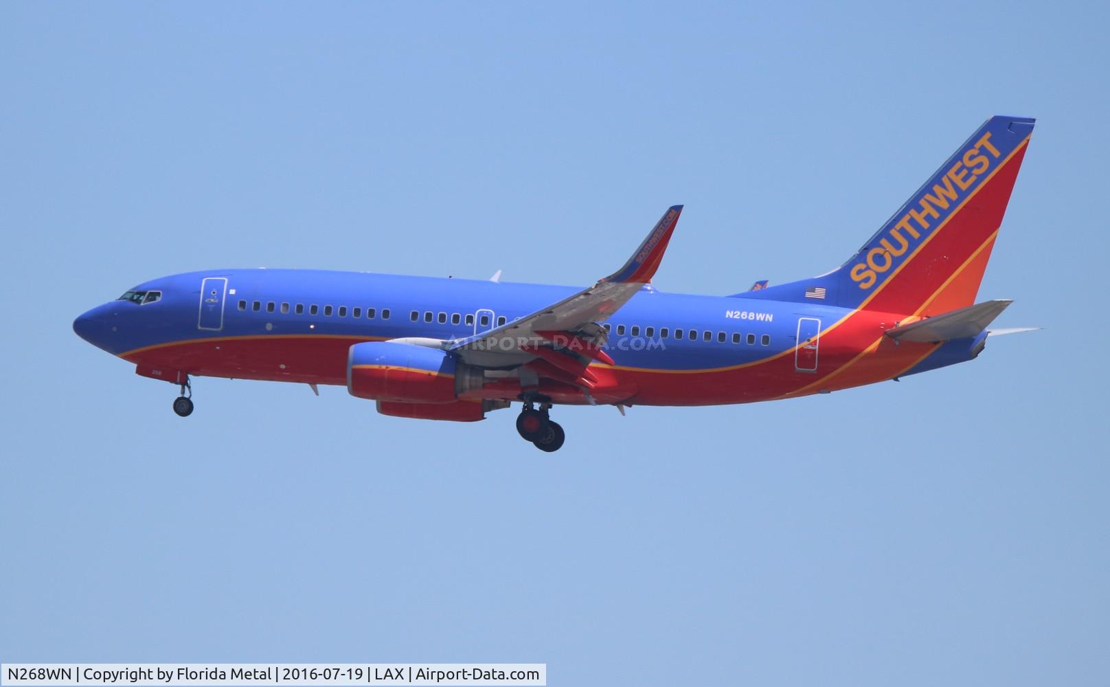 N268WN, 2007 Boeing 737-7H4 C/N 32524, Southwest