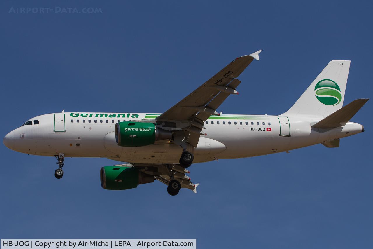 HB-JOG, 2009 Airbus A319-112 C/N 3818, Germania Flug