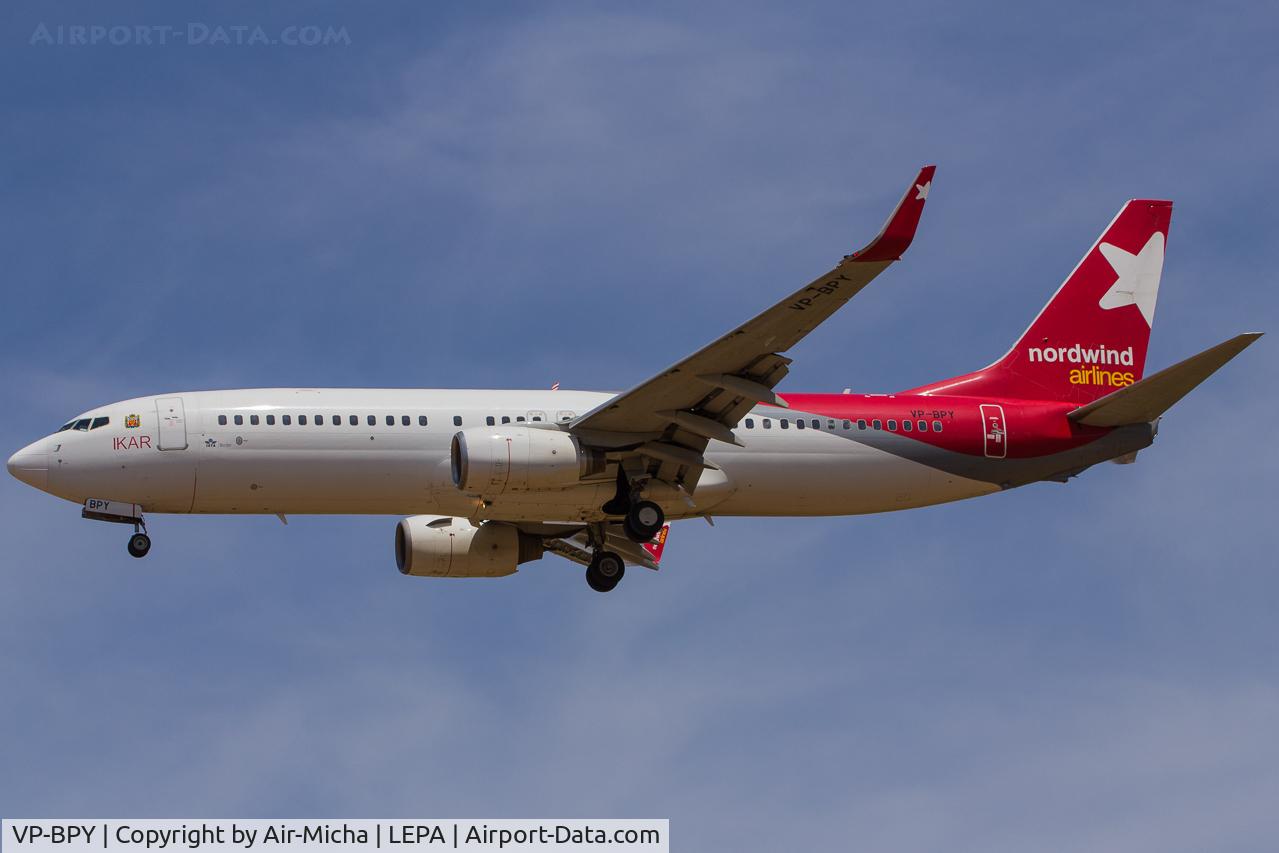 VP-BPY, 2002 Boeing 737-83N C/N 28247, Nordwind Airlines