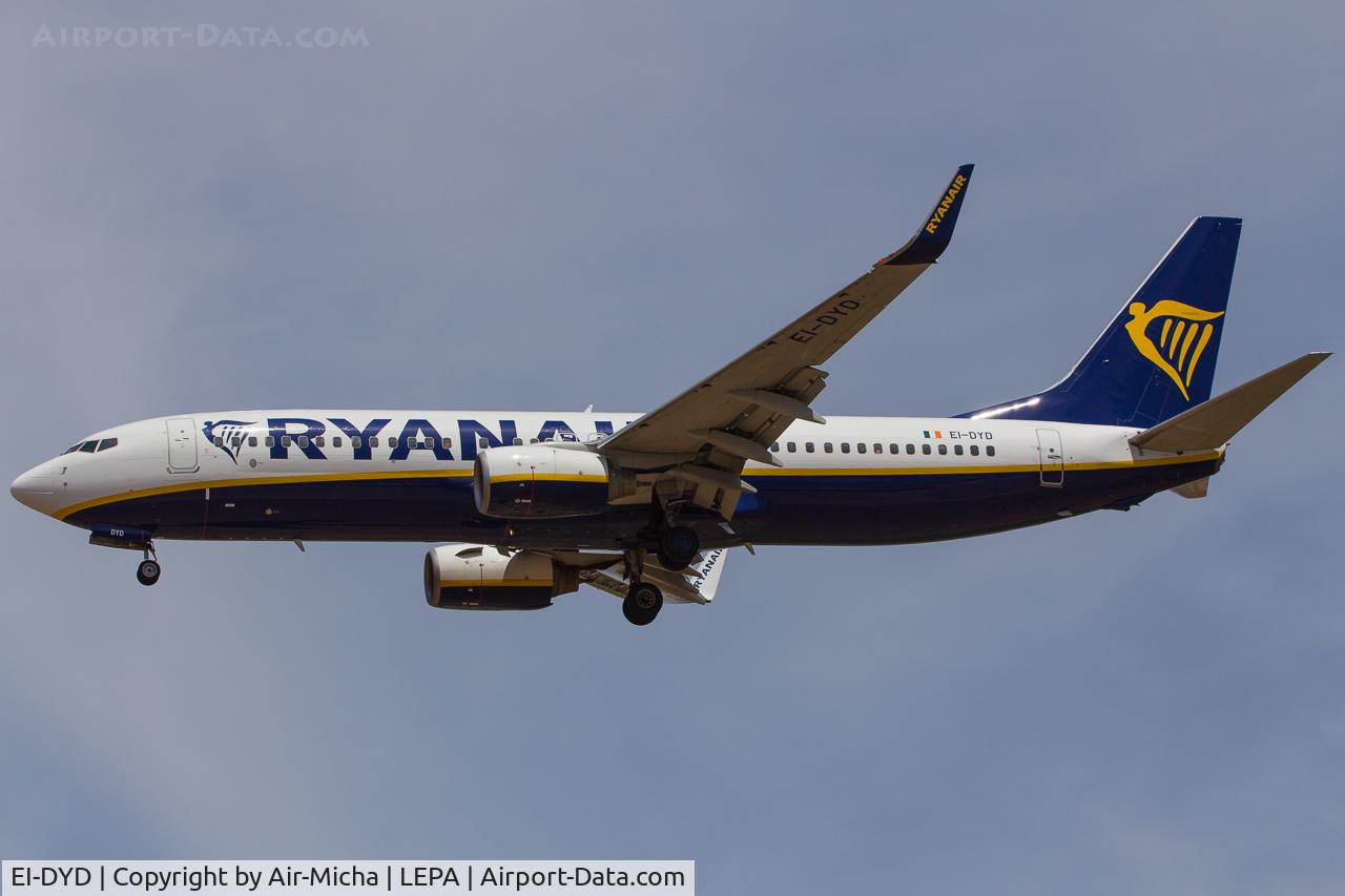EI-DYD, 2008 Boeing 737-8AS C/N 33632, Ryanair