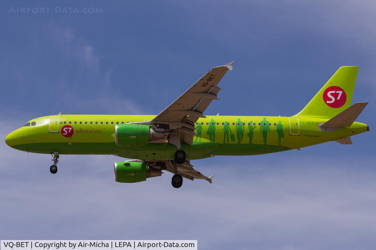 VQ-BET, 2009 Airbus A320-214 C/N 4150, S7 Airlines