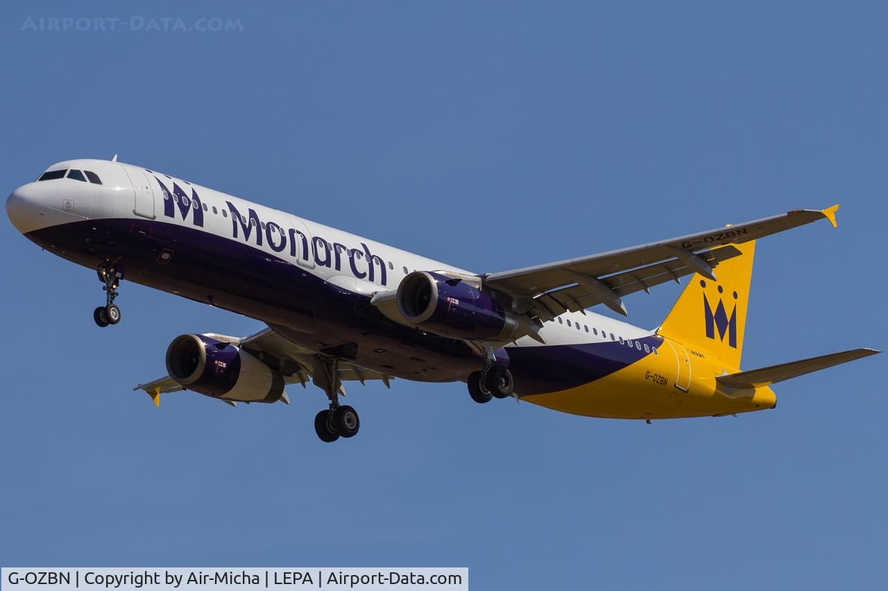 G-OZBN, 1999 Airbus A321-231 C/N 1153, Monarch Airlines