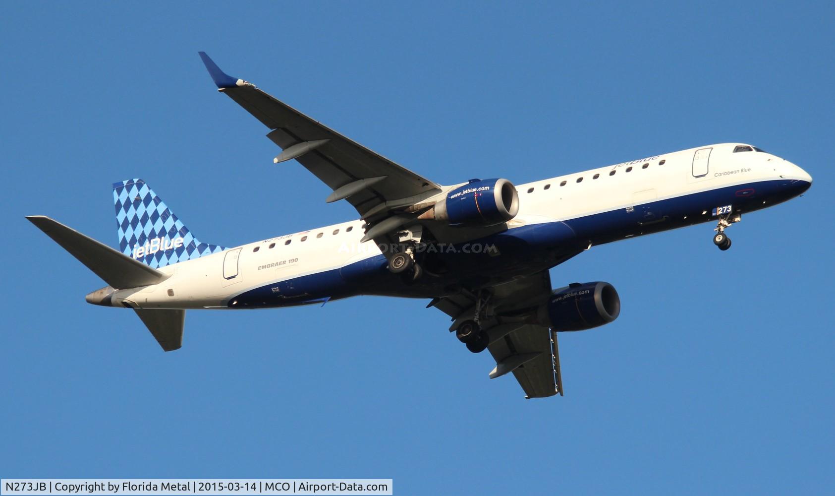 N273JB, 2007 Embraer ERJ-190-100 IGW 190AR C/N 19000073, Jet Blue