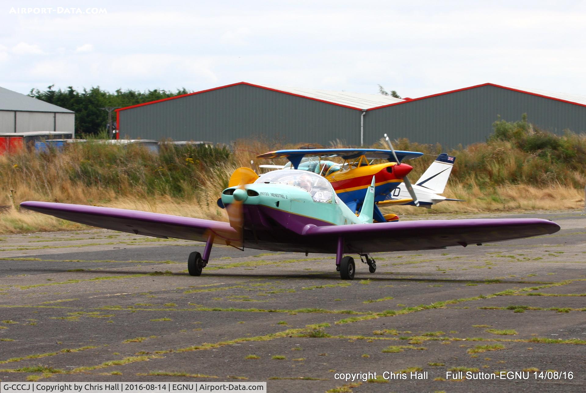 G-CCCJ, 2003 Nicollier HN-700 Menestrel II C/N PFA 217-13707, at the LAA Vale of York Strut fly-in, Full Sutton