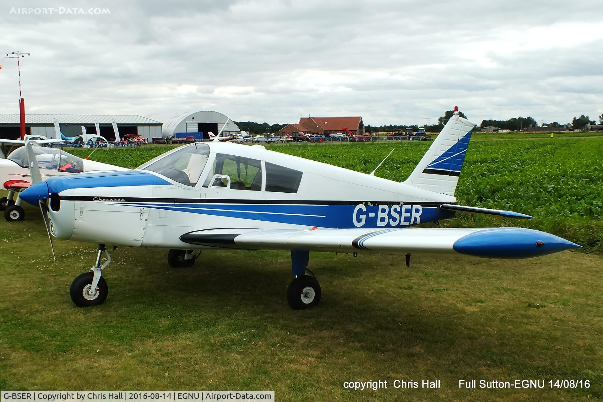 G-BSER, 1963 Piper PA-28-160 Cherokee C/N 28-790, at the LAA Vale of York Strut fly-in, Full Sutton