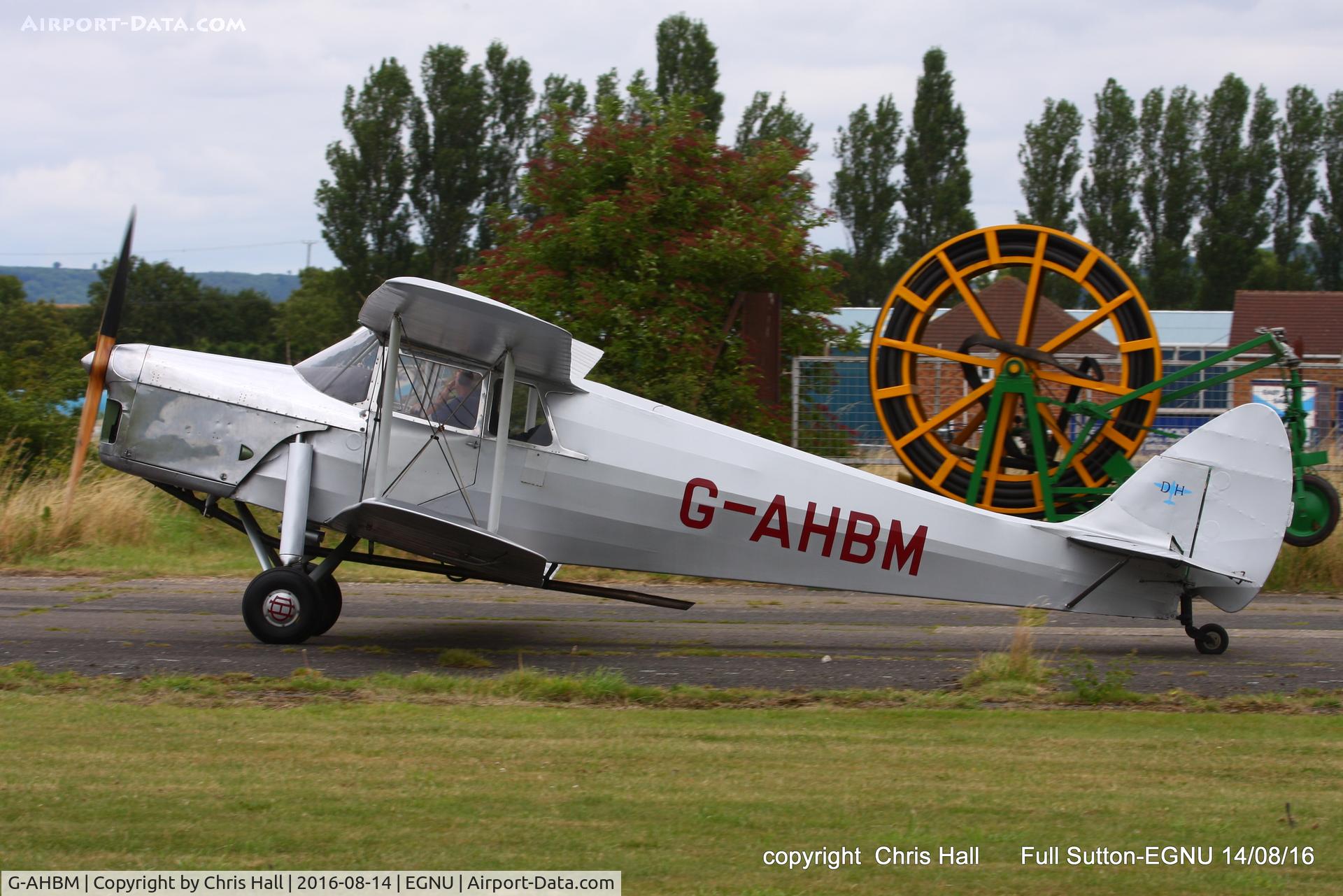 G-AHBM, 1935 De Havilland DH.87B Hornet Moth C/N 8126, at the LAA Vale of York Strut fly-in, Full Sutton