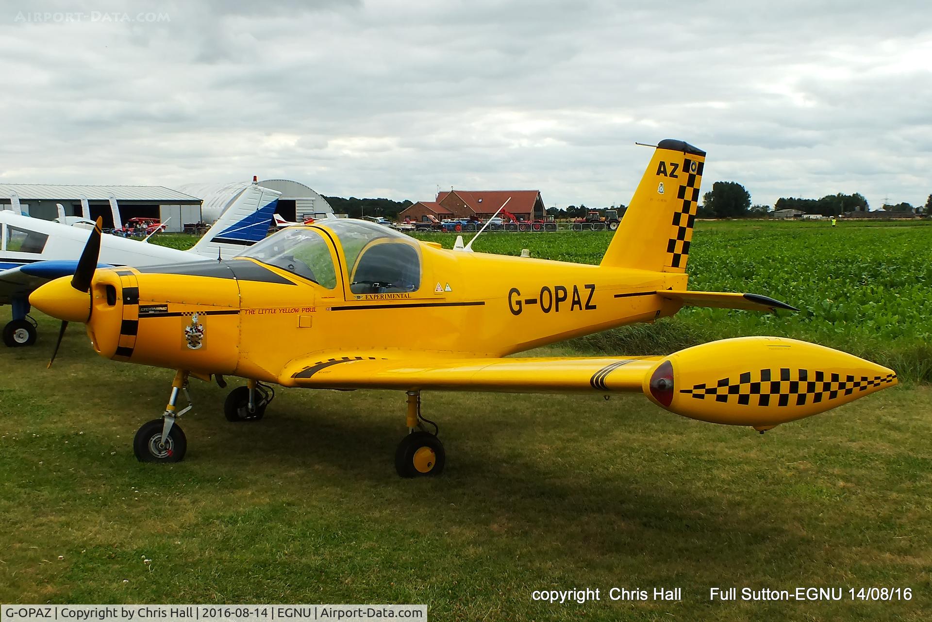 G-OPAZ, 2001 Pazmany PL-2 C/N PFA 069-10673, at the LAA Vale of York Strut fly-in, Full Sutton