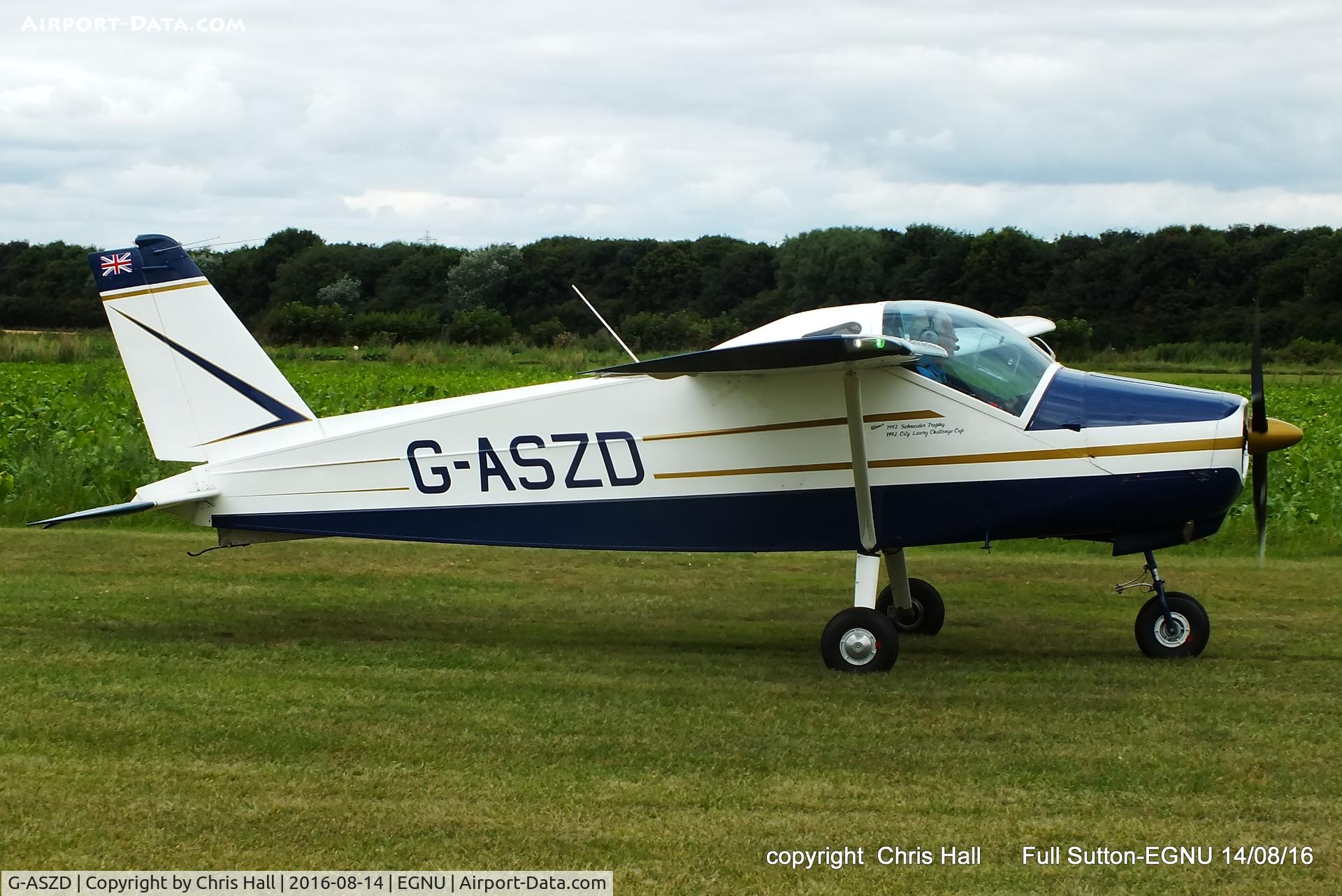 G-ASZD, 1964 Bolkow Bo-208A2 Junior C/N 563, at the LAA Vale of York Strut fly-in, Full Sutton