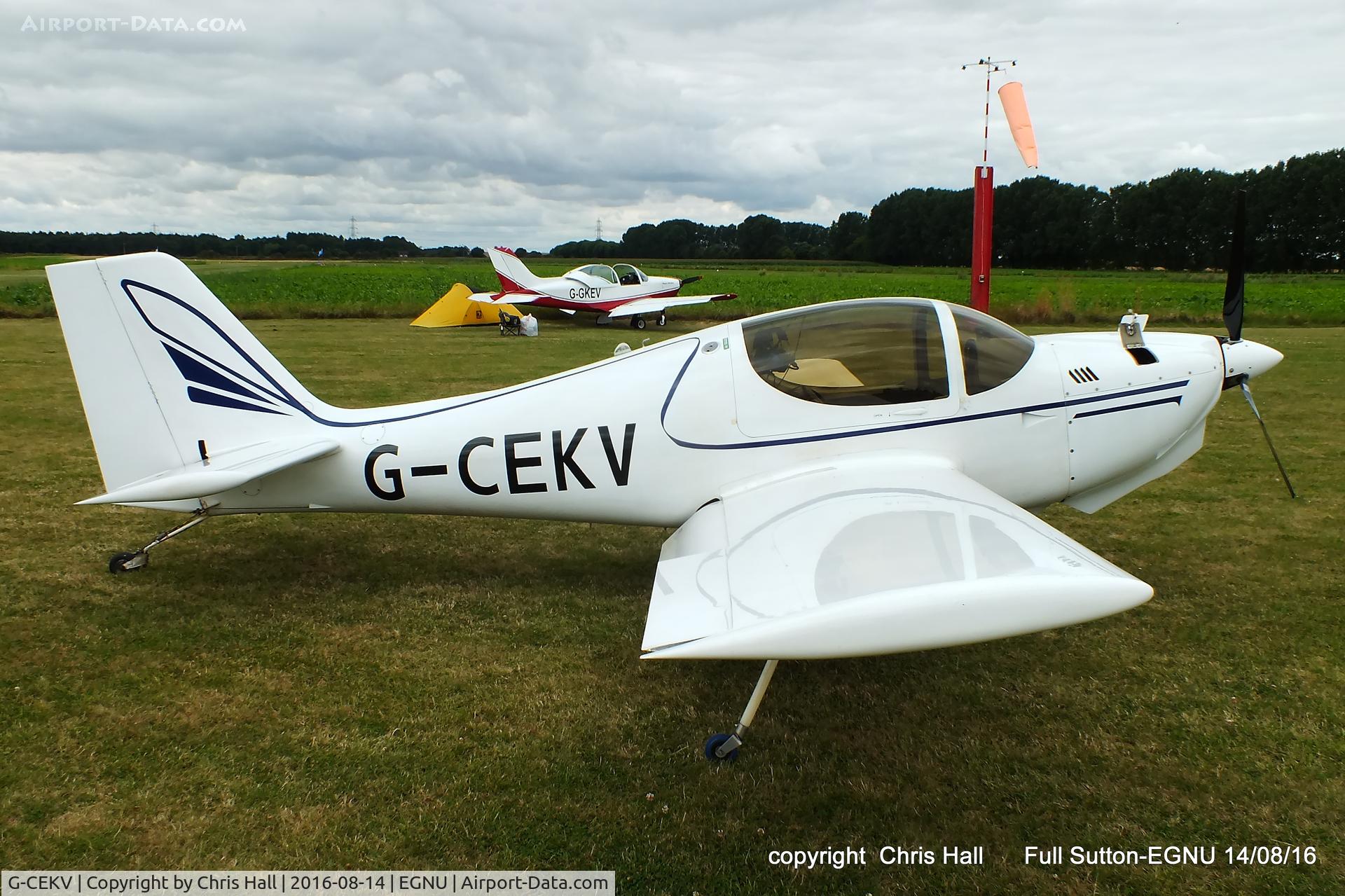 G-CEKV, 2007 Europa Monowheel C/N PFA 247-12493, at the LAA Vale of York Strut fly-in, Full Sutton