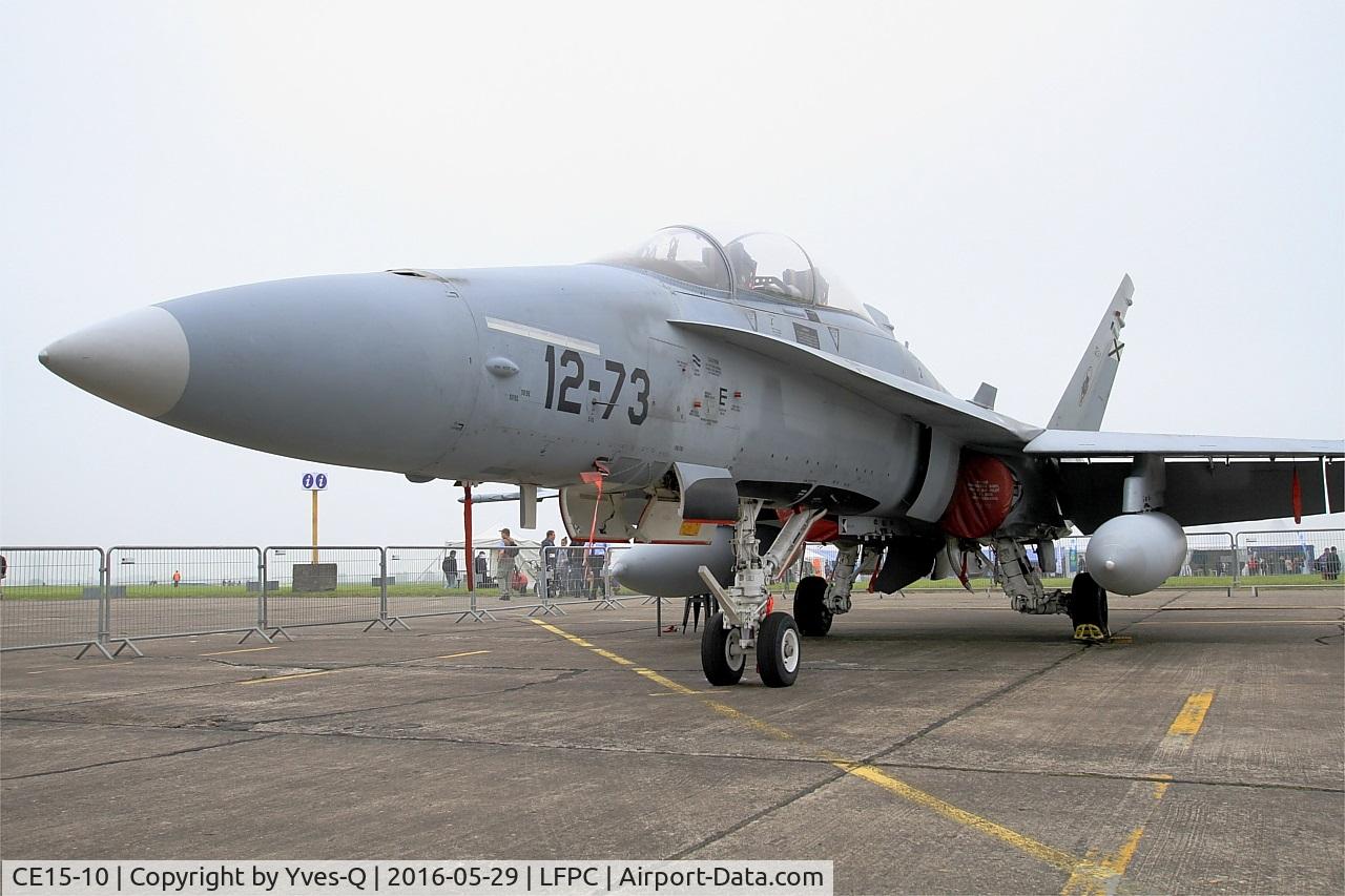 CE15-10, McDonnell Douglas EF-18BM Hornet C/N 0523/B089, Spanish Air Force McDonnell Douglas EF-18BM Hornet, Static display, Creil Air Base 110 (LFPC-CSF) Open day 2016