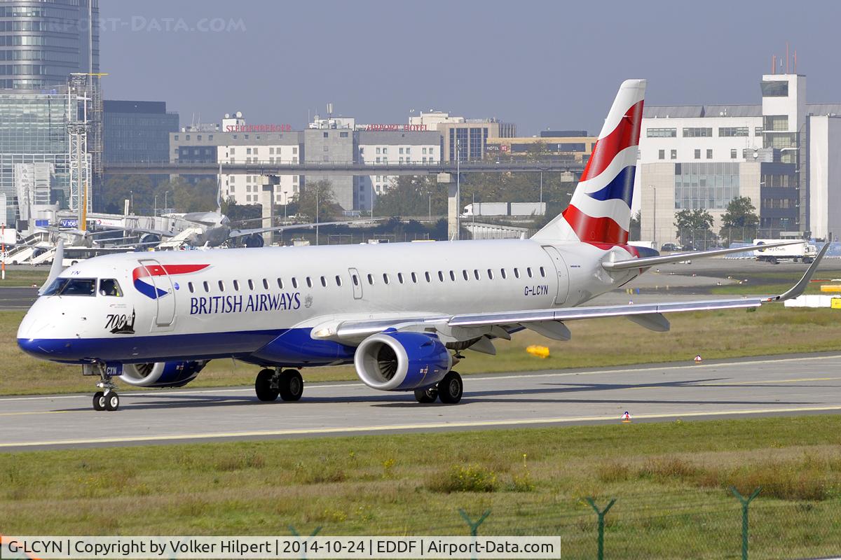 G-LCYN, 2010 Embraer 190SR (ERJ-190-100SR) C/N 19000392, at fra