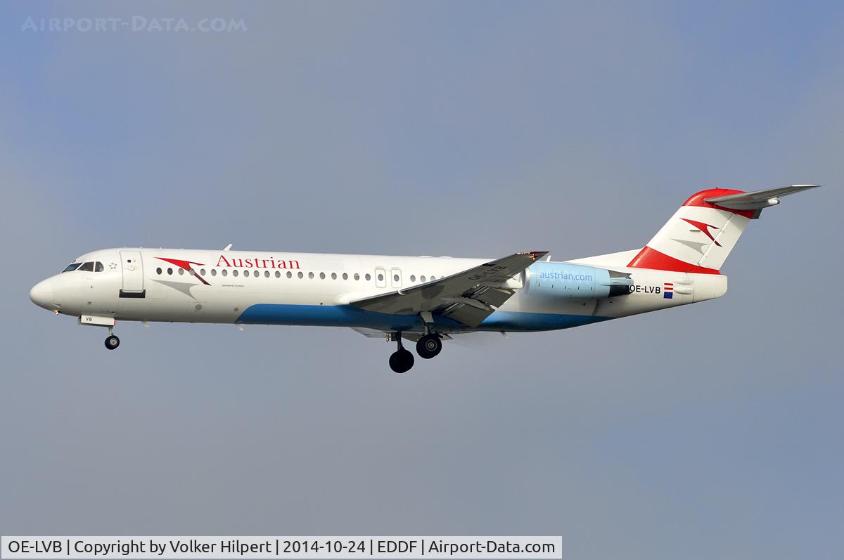 OE-LVB, 1994 Fokker 100 (F-28-0100) C/N 11502, at fra